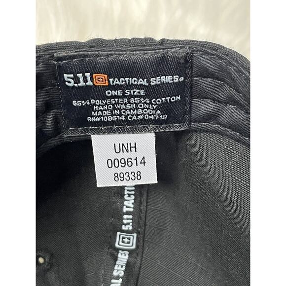 511 Tactical Hat One Size Black Strap Back‎ Dad Cap Rip Stop Pink Embroidered - Picture 7 of 7